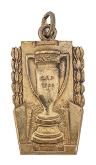 1936 Club Peñarol 1st Division Championship Gold Medal Presented to Alvaro Gestido 